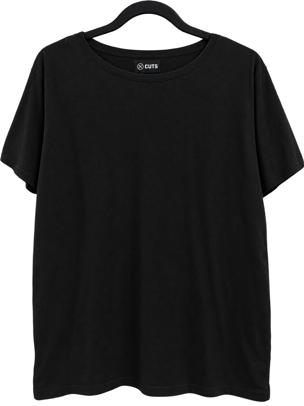 Cuts Clothing Black Short Sleeve Crew Tee